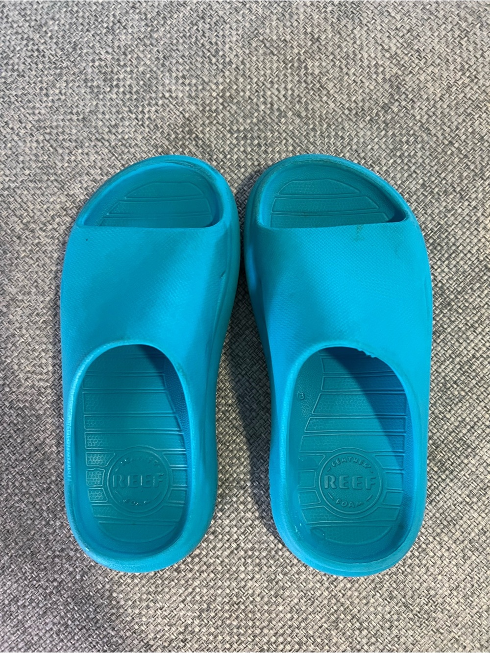 Reef Kids Rio Teal Slip-On Foam Slides